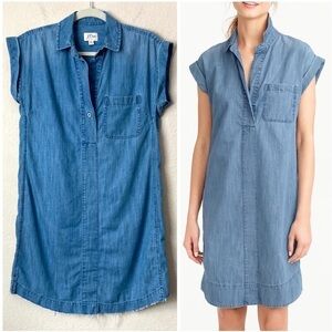 J.Crew Essential Summer Boho Chambray Tunic Dress